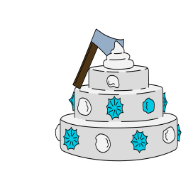 The Bride Mansion Cake Sticker