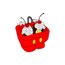 Mouse Pants Sundae Sticker