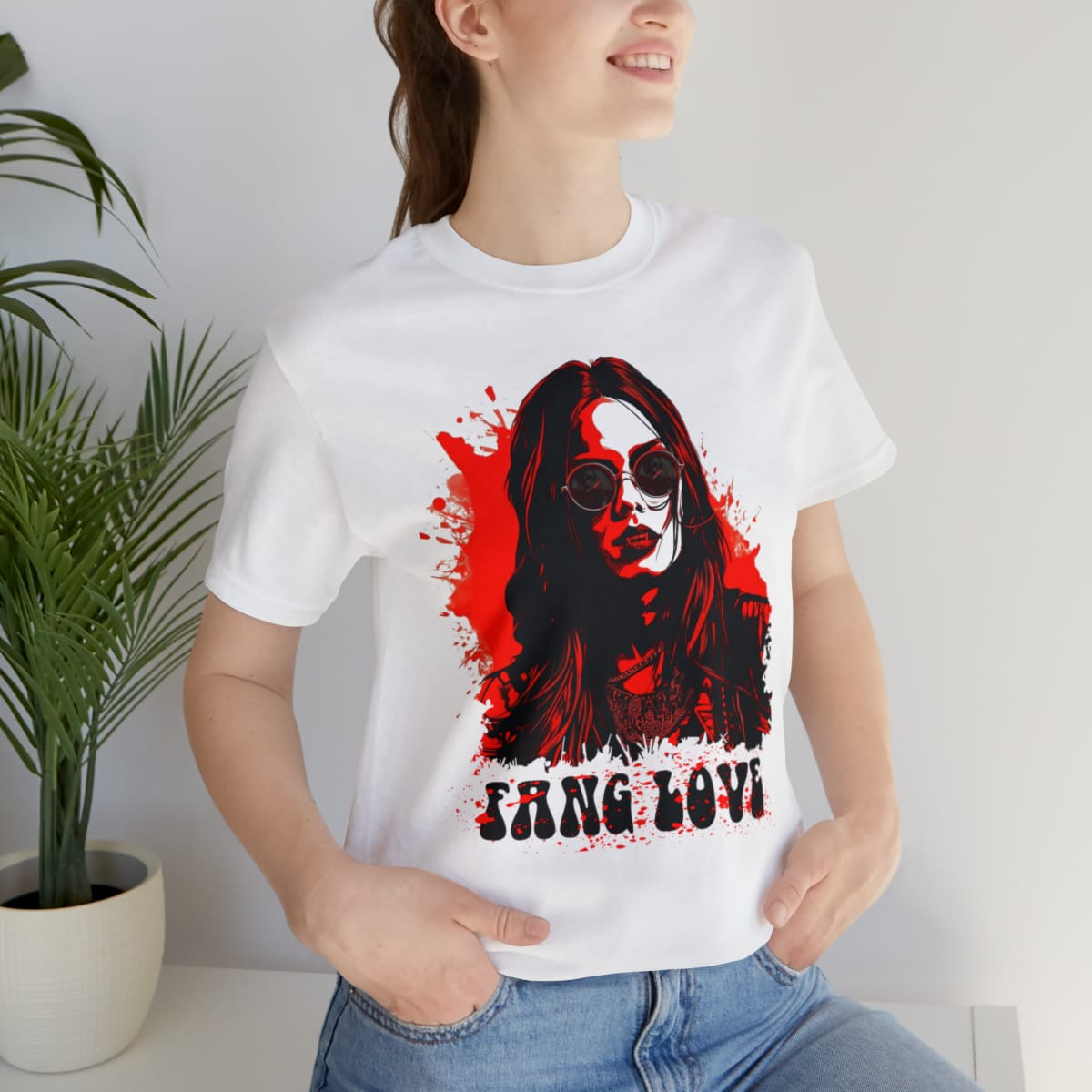 Fang Love - Hippie Vampie - Unisex Short Sleeve Tee Shirt - Walrus Carp
