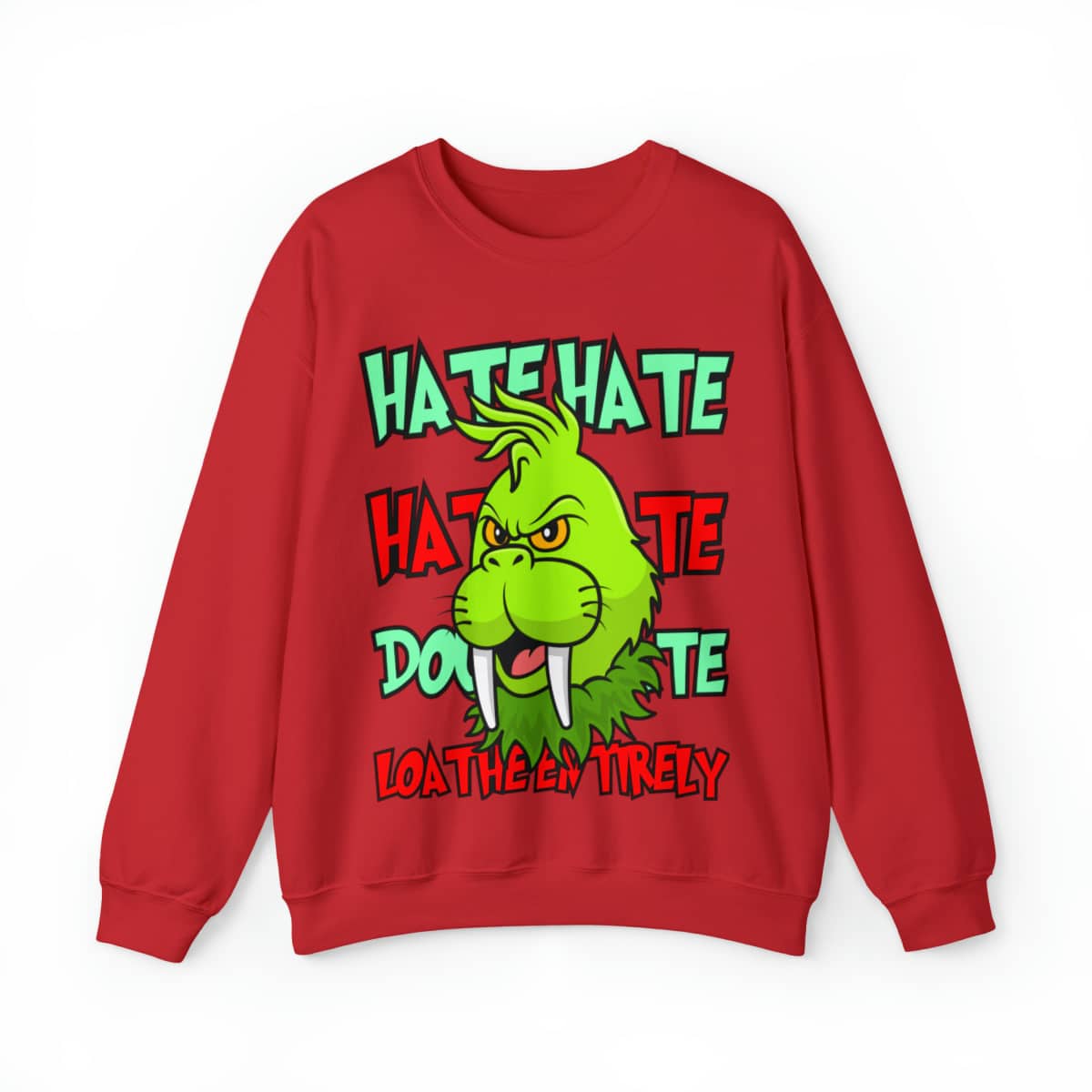 Hate Hate Hate Loathe Entirely Unisex Heavy Blend™ Crewneck Sweatshirt Walrus Carp