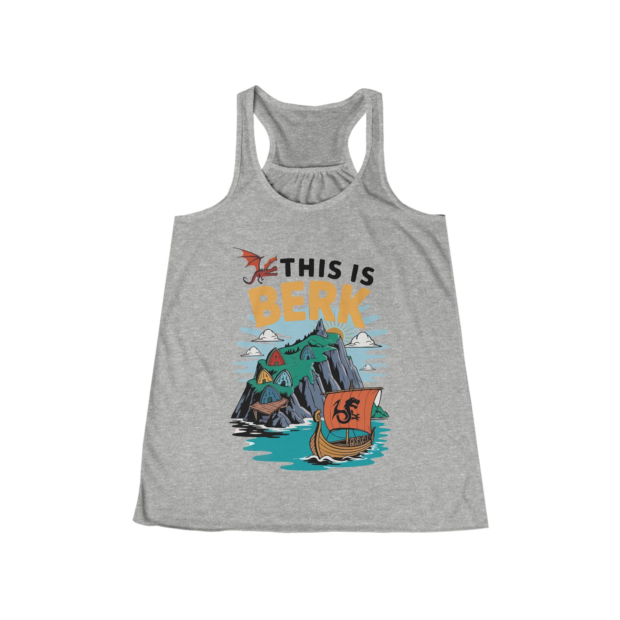 This is Berk- Women's Flowy Racerback Tank