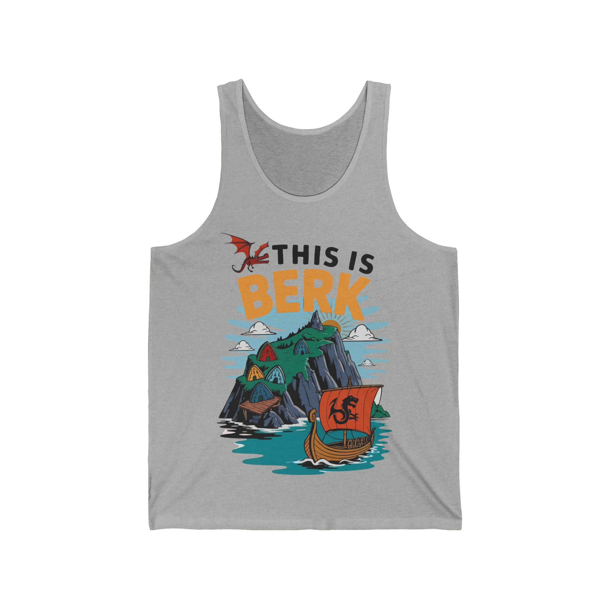 This is Berk-Unisex Jersey Tank
