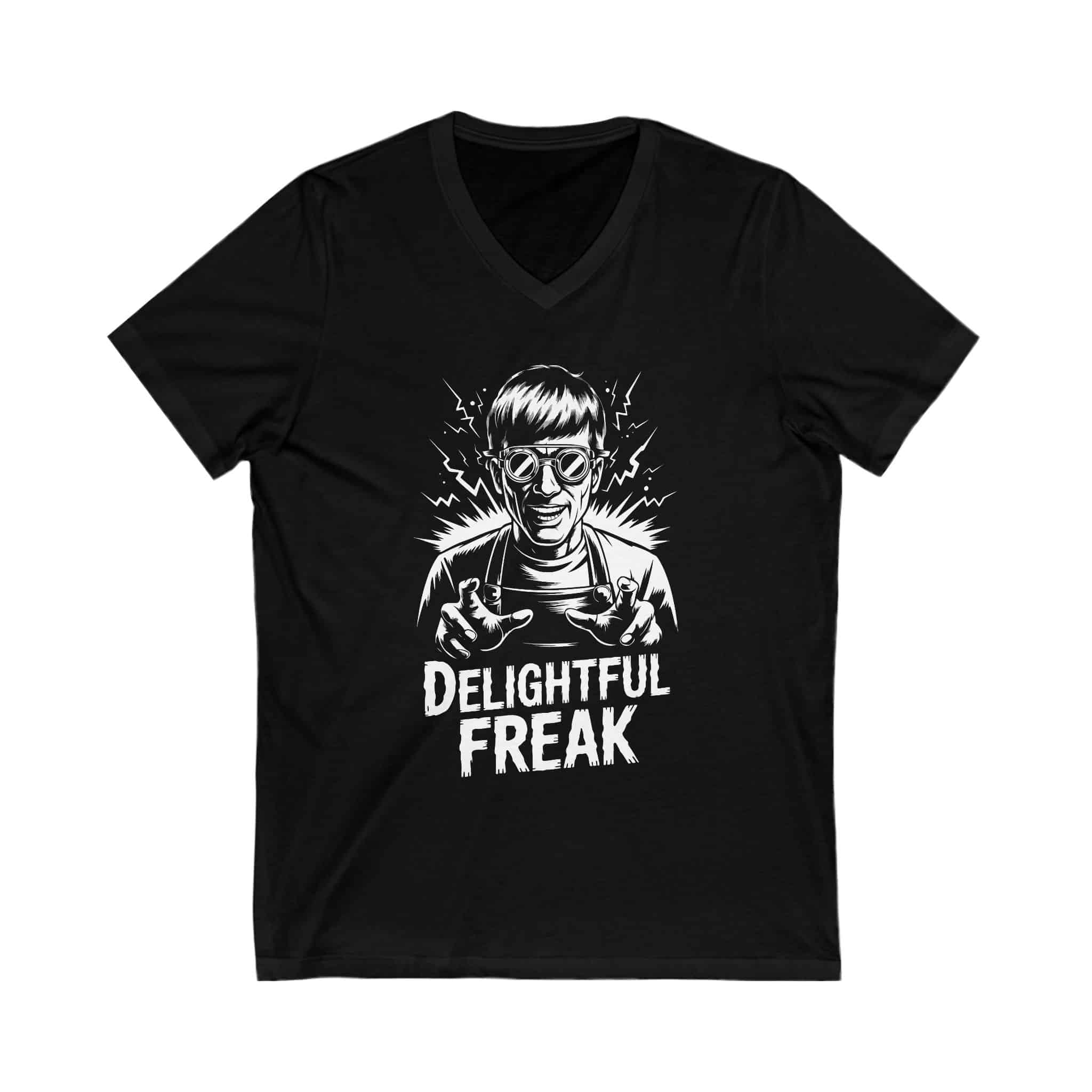 Delightful Freak (Ygor)- Unisex Jersey Short Sleeve V-Neck Tee