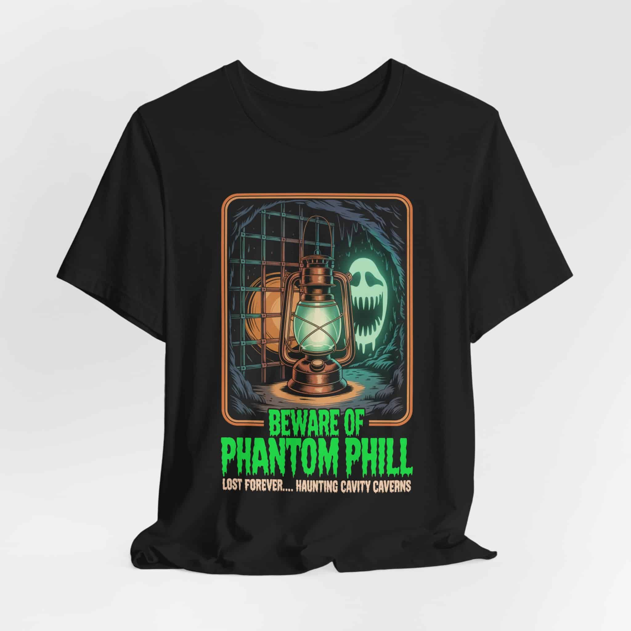 Beware of Phantom Phill - Unisex Short Sleeve Tee Shirt