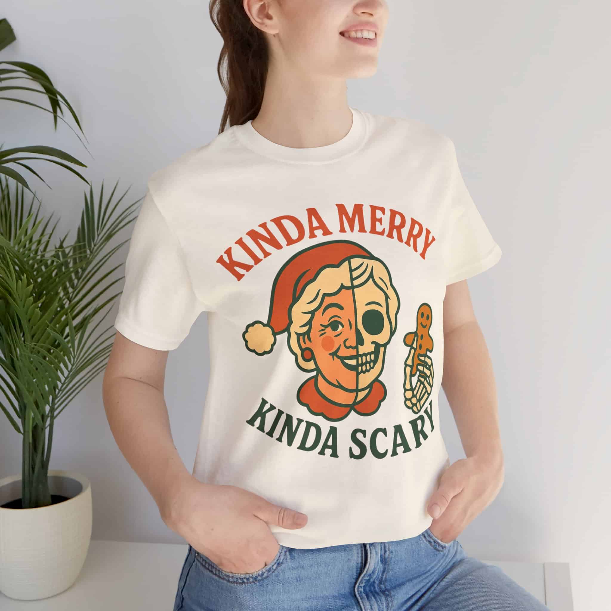Scary and Merry Claus T-Shirt - Image 2