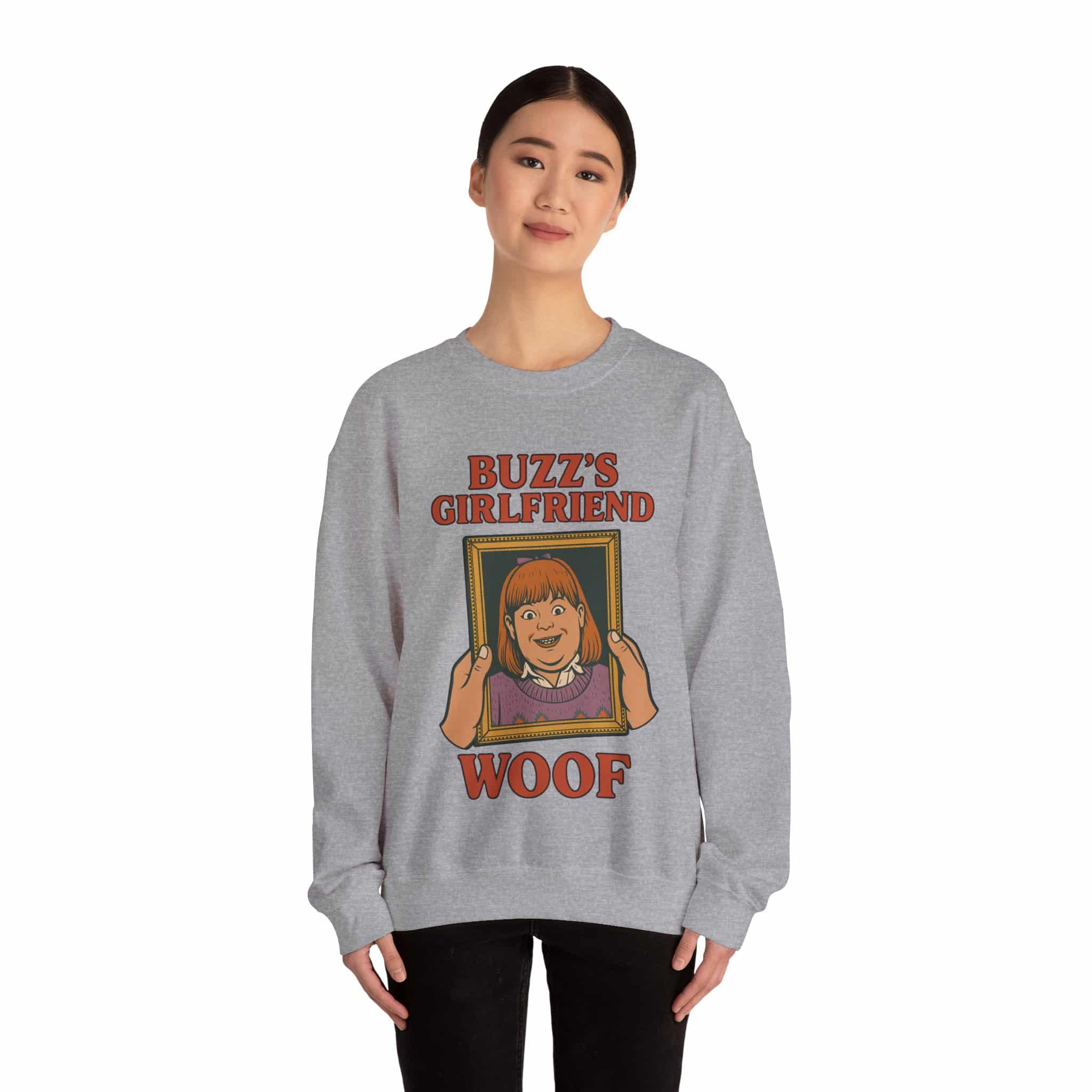 Buzz’s Girlfriend Woof Crewneck Sweatshirt - Image 2