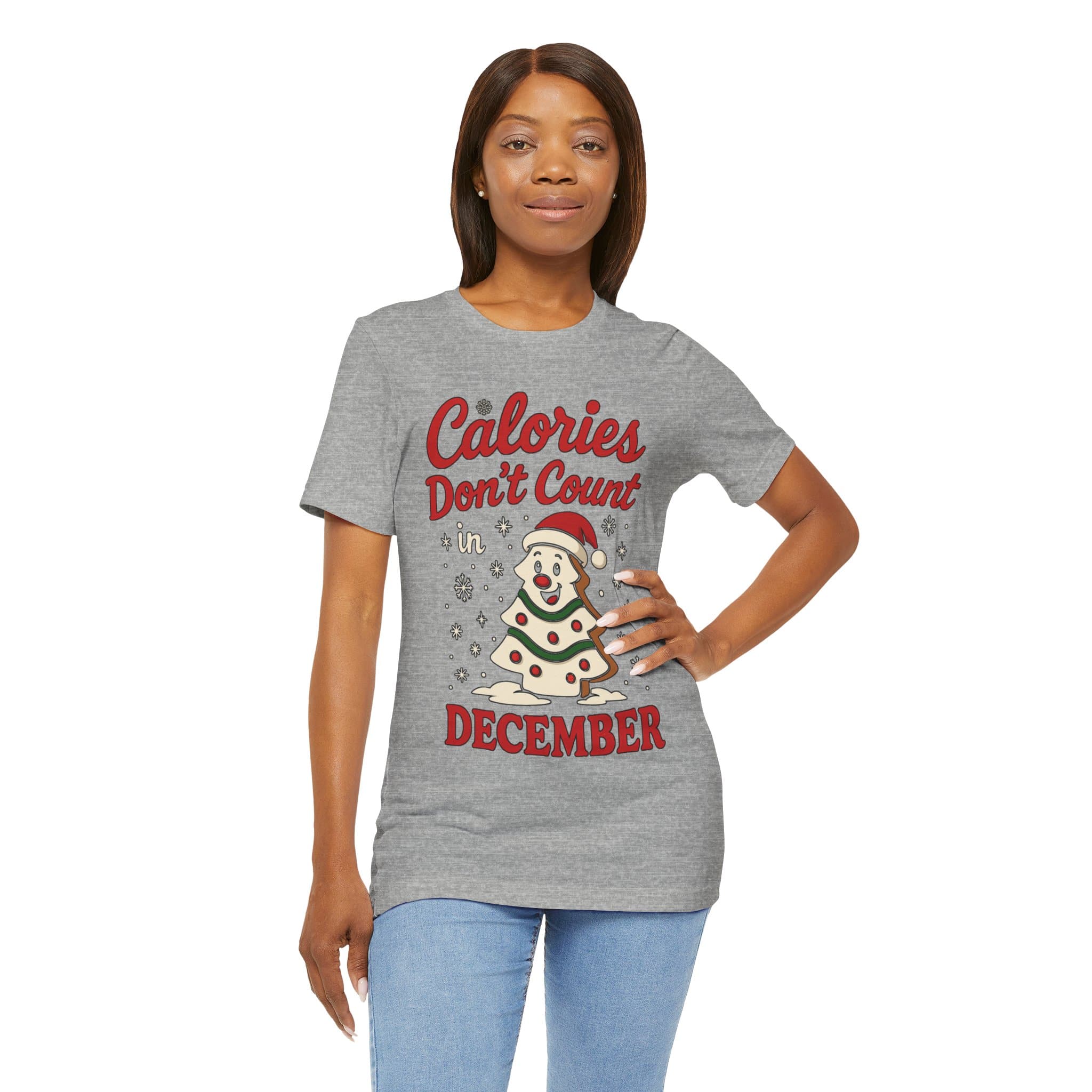 Calories Don't Count in December T-Shirt - Image 4