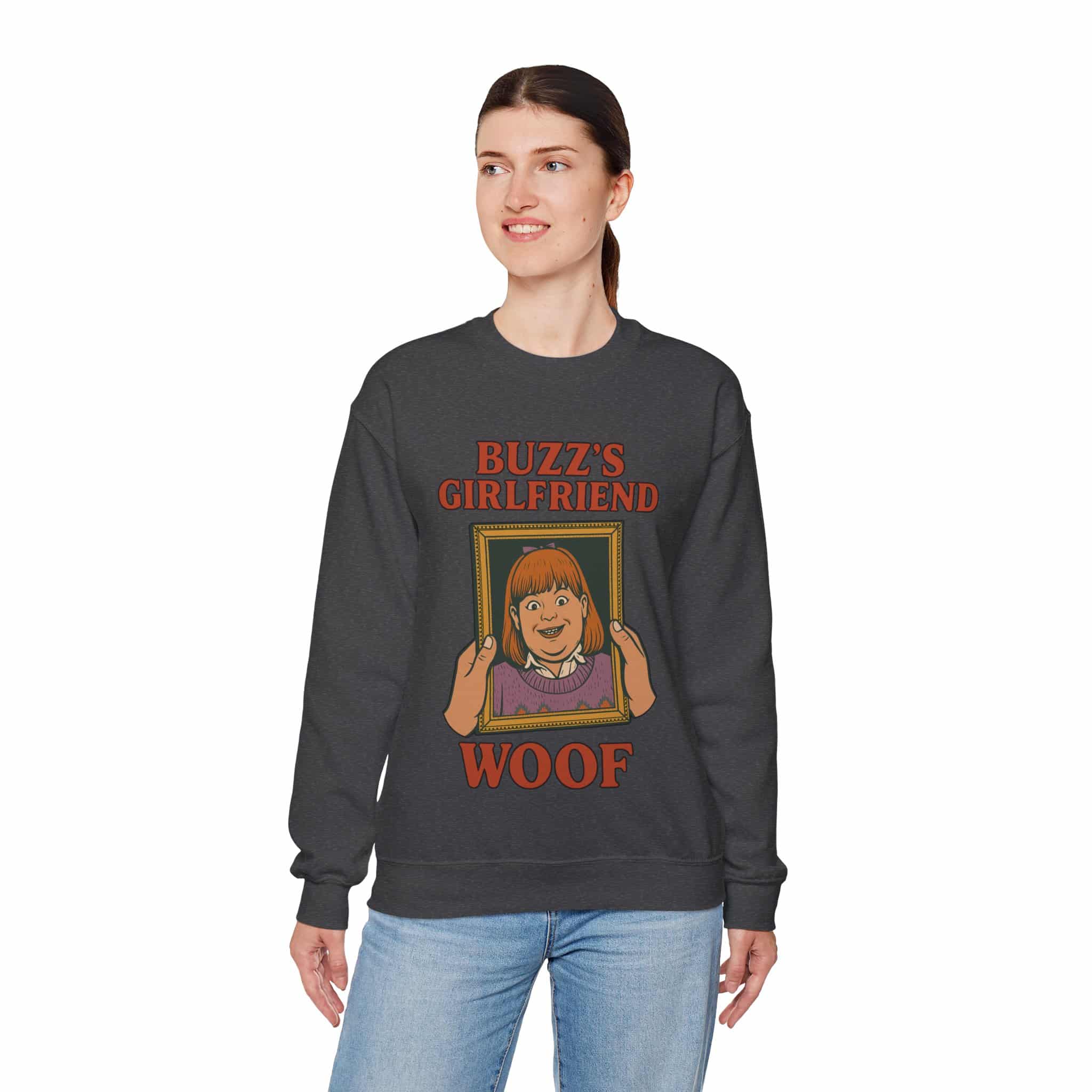 Buzz’s Girlfriend Woof Crewneck Sweatshirt - Image 3