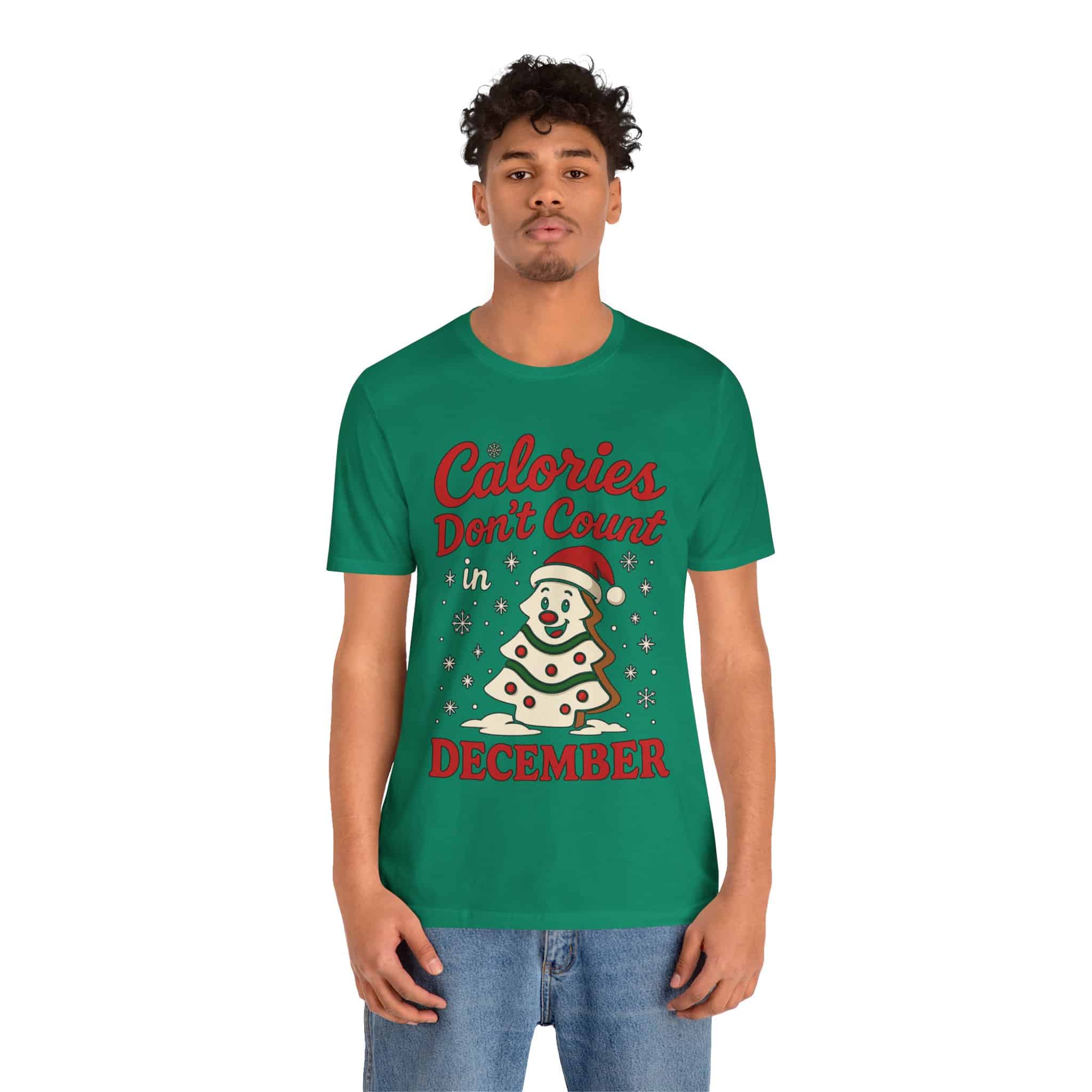Calories Don't Count in December T-Shirt - Image 2