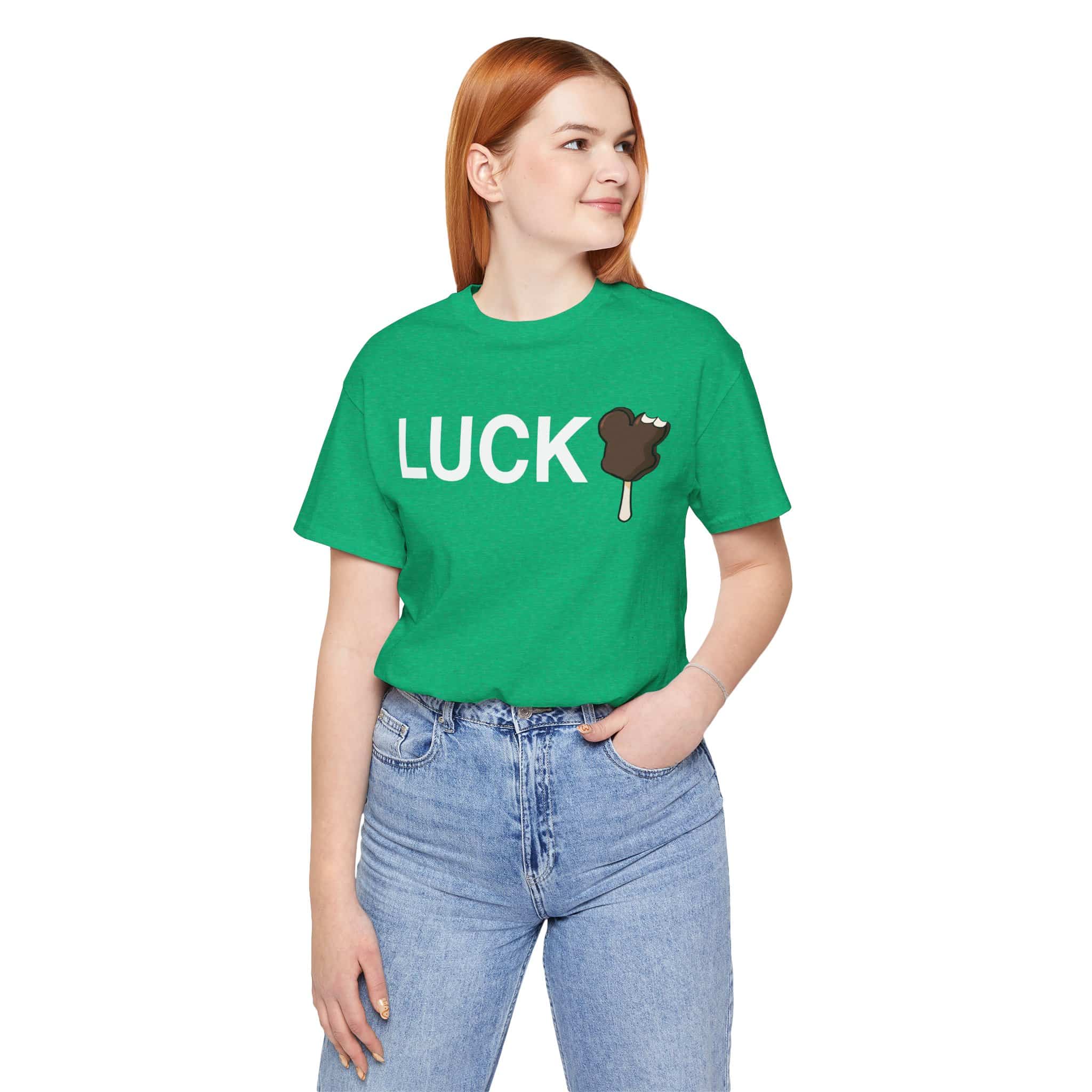 Lucky-Unisex Short Sleeve Tee Shirt - Image 2