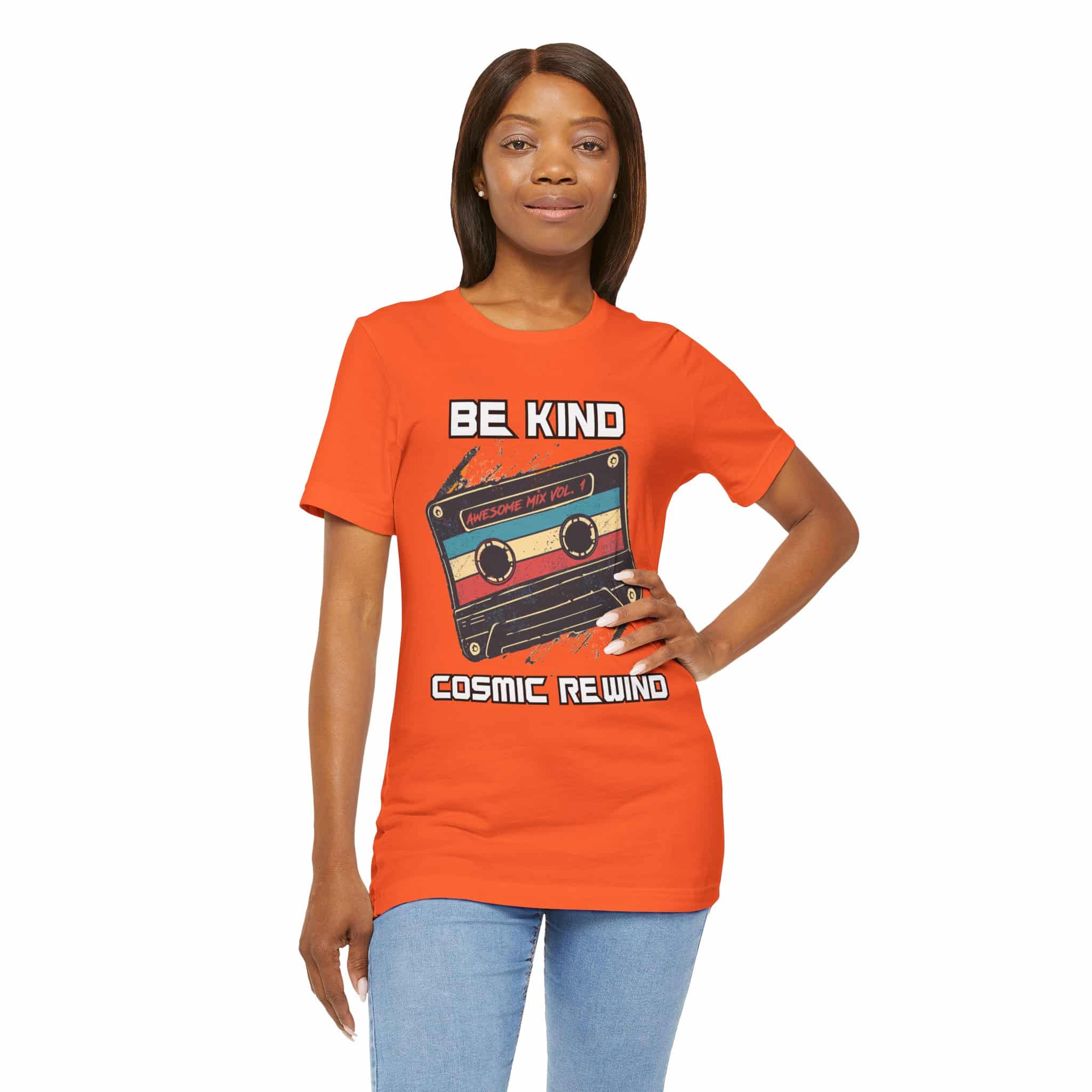 Be Kind, Cosmic Rewind - Unisex Short Sleeve Tee Shirt - Image 3