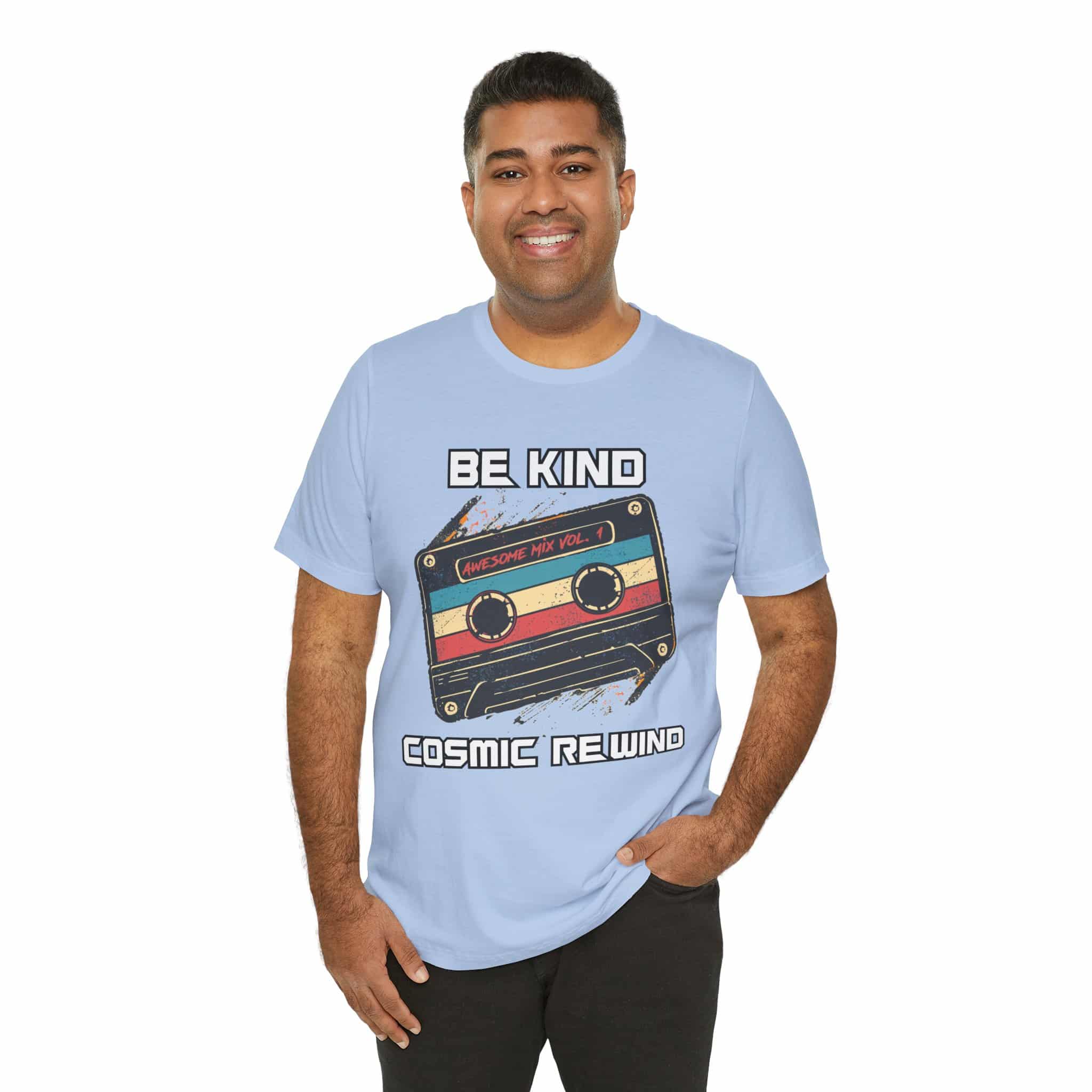 Be Kind, Cosmic Rewind - Unisex Short Sleeve Tee Shirt - Image 2