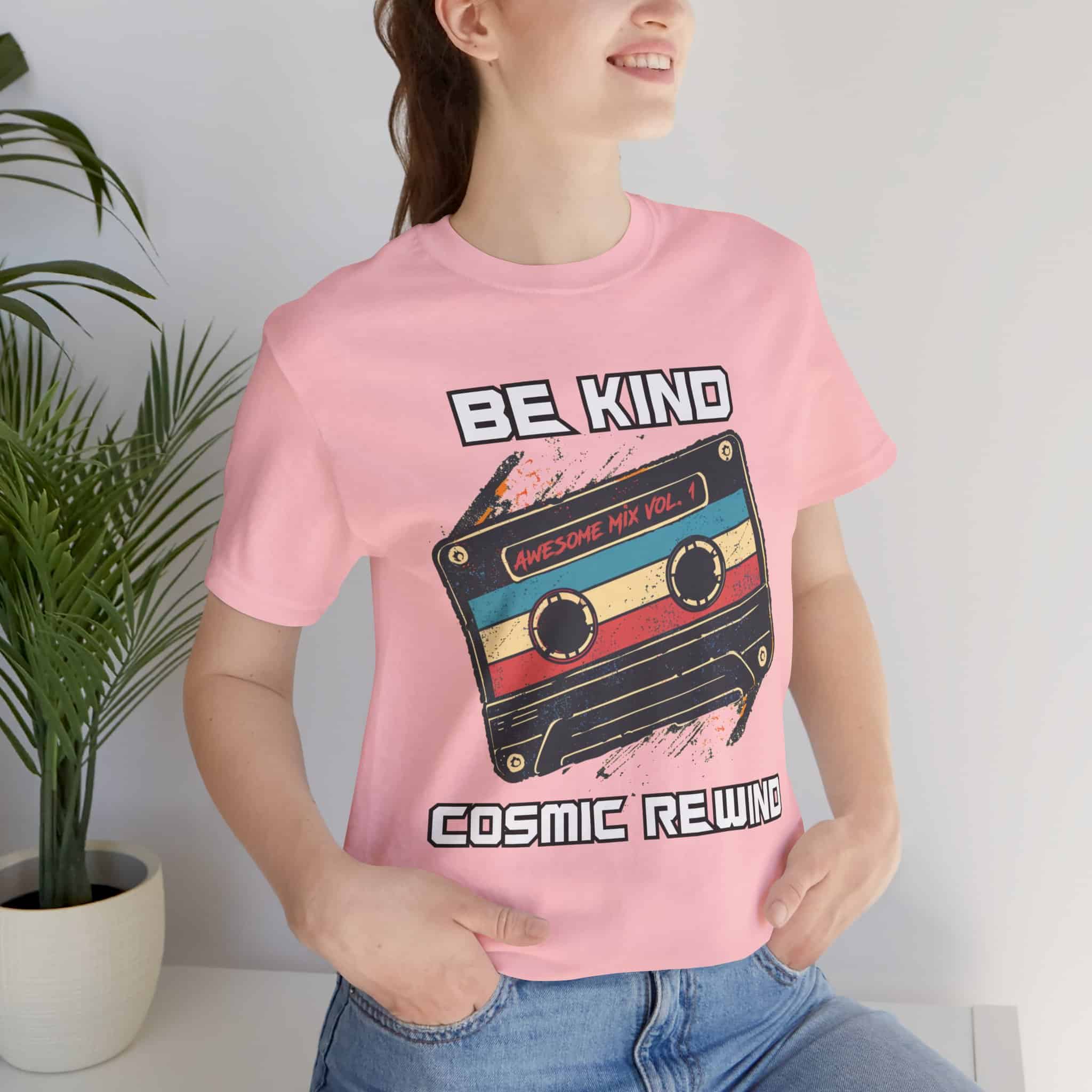 Be Kind, Cosmic Rewind - Unisex Short Sleeve Tee Shirt - Image 7
