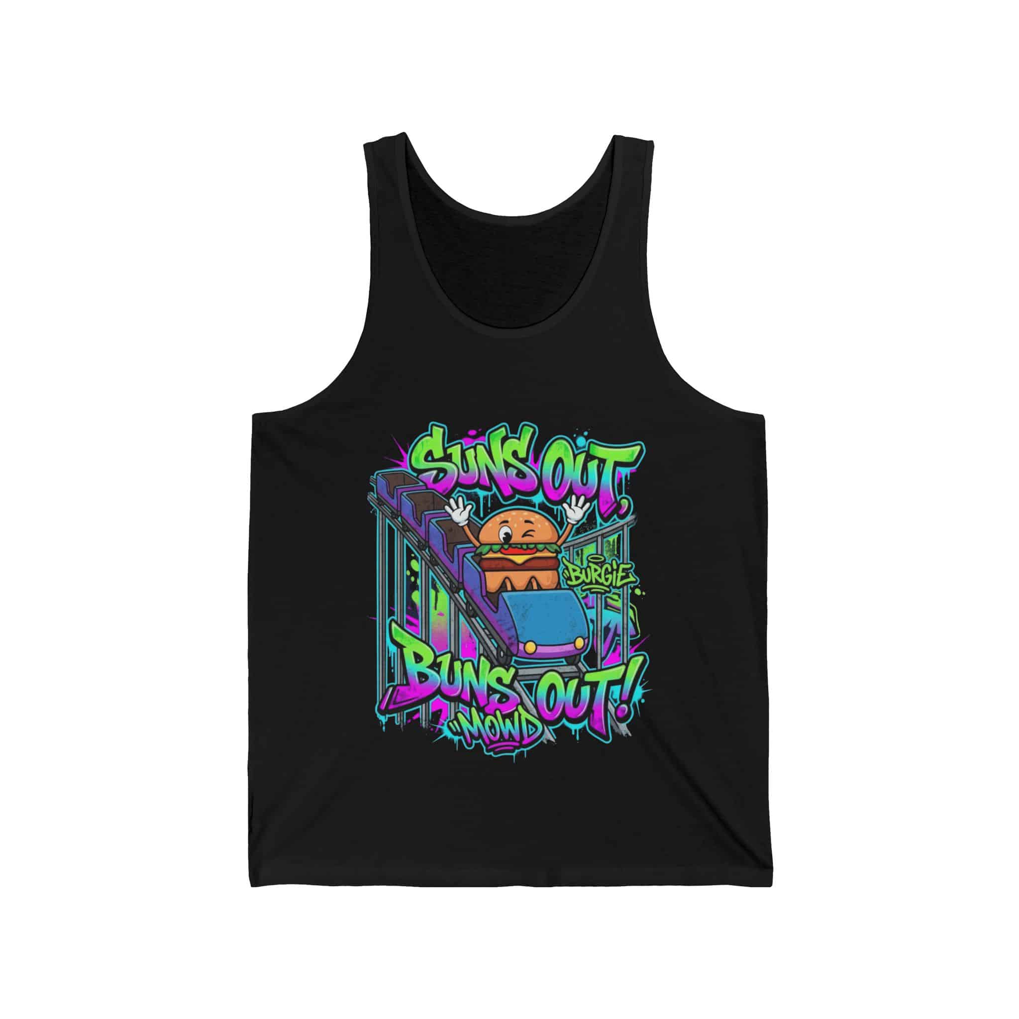 MOWD Suns Out Buns Out Burgie Graffiti Tank