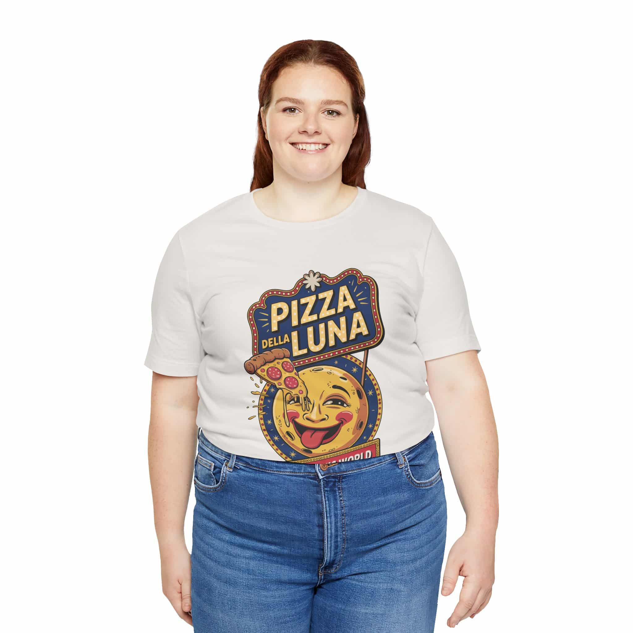Pizza Luna - Unisex Short Sleeve Tee Shirt - Image 4