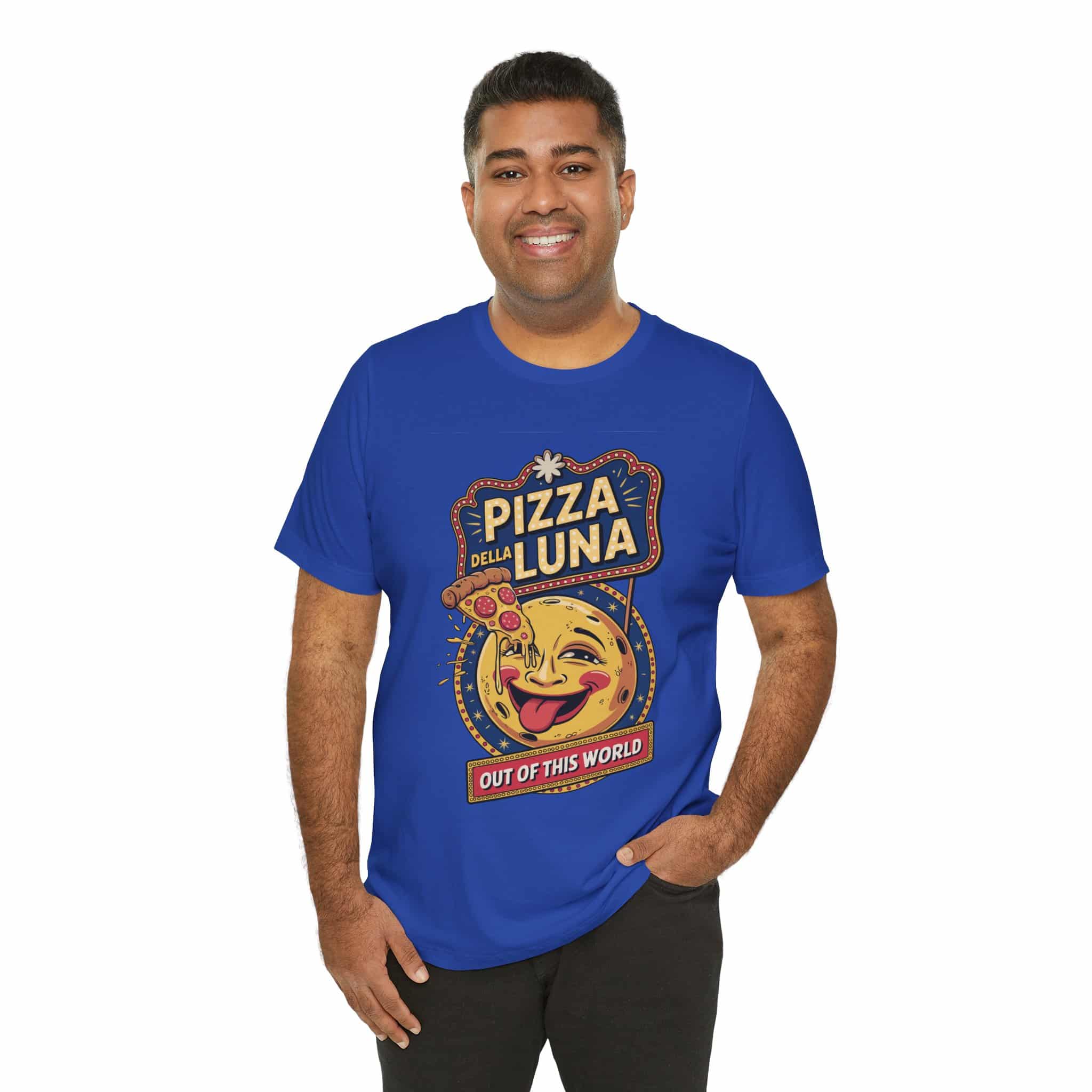 Pizza Luna - Unisex Short Sleeve Tee Shirt - Image 2