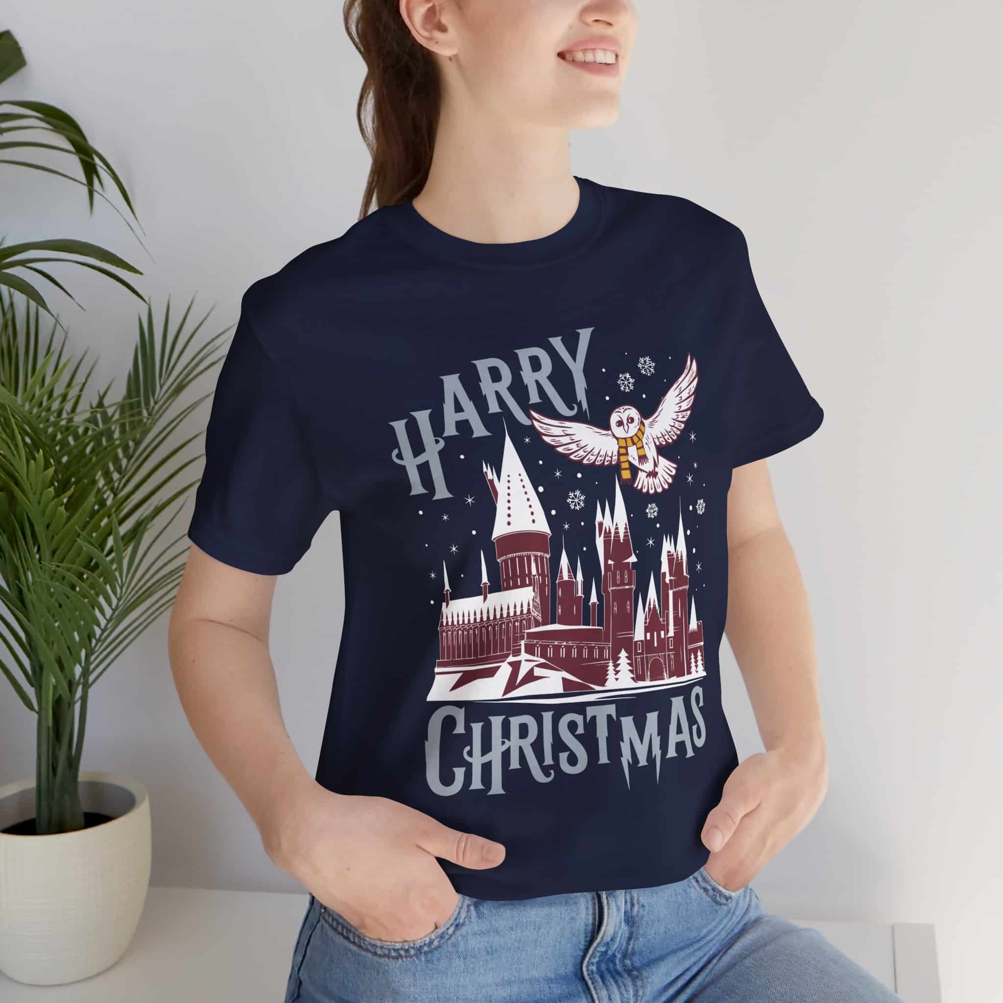 Harry Christmas - Unisex Short Sleeve Tee Shirt - Image 2