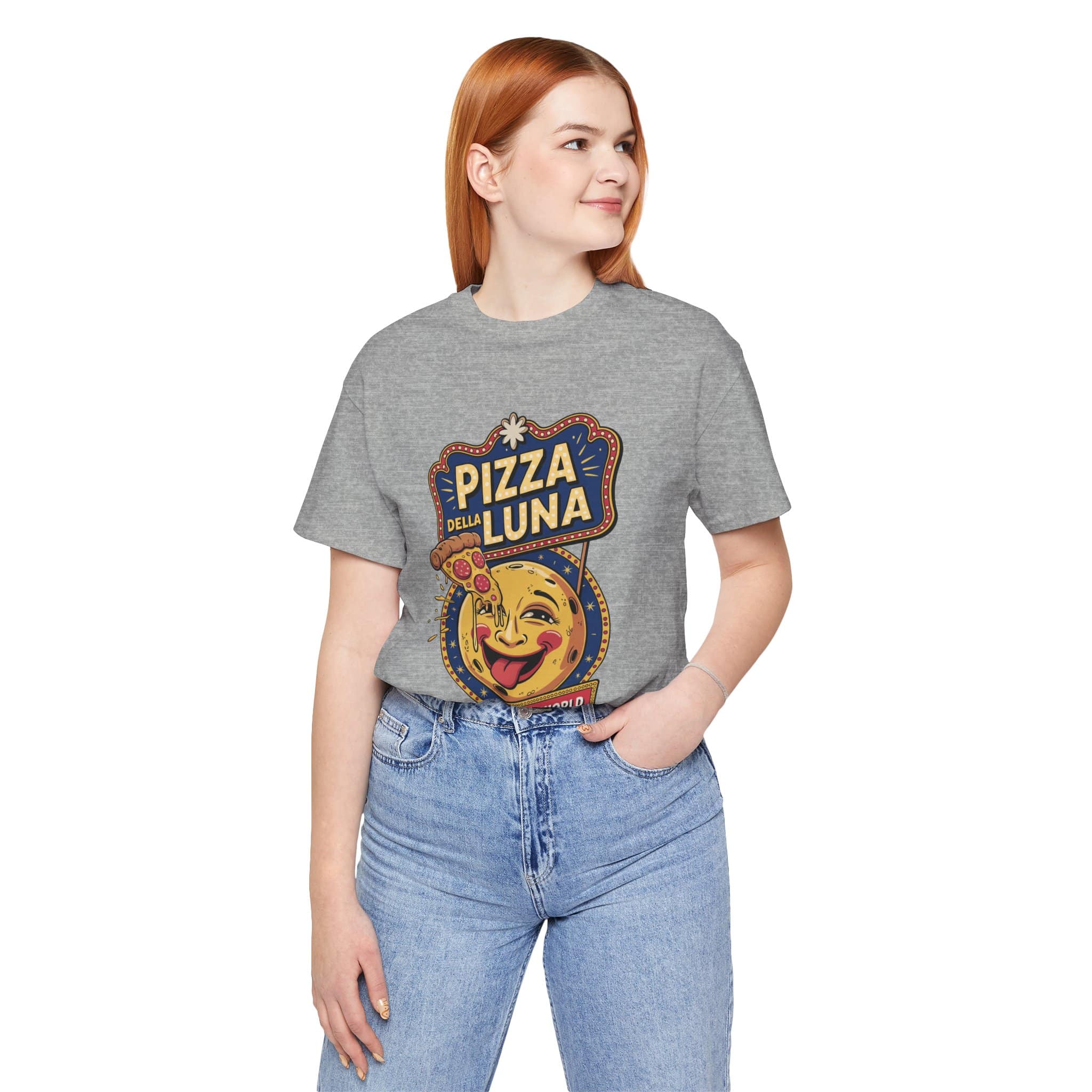 Pizza Luna - Unisex Short Sleeve Tee Shirt - Image 5