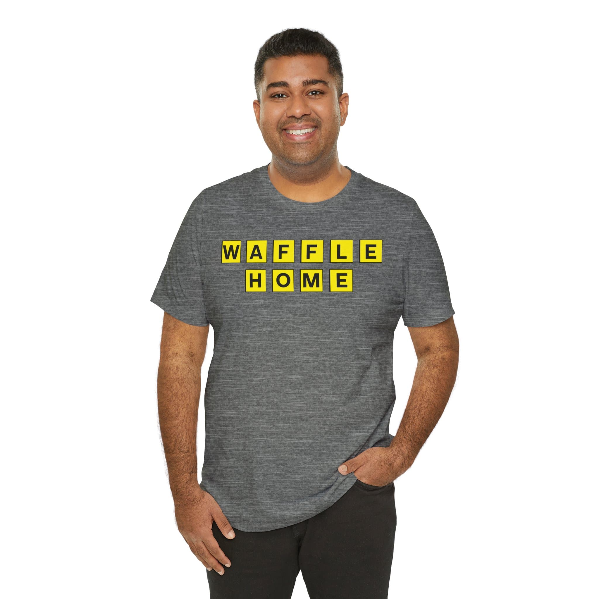 Waffle Home (House) - Unisex Short Sleeve Tee Shirt - Image 4