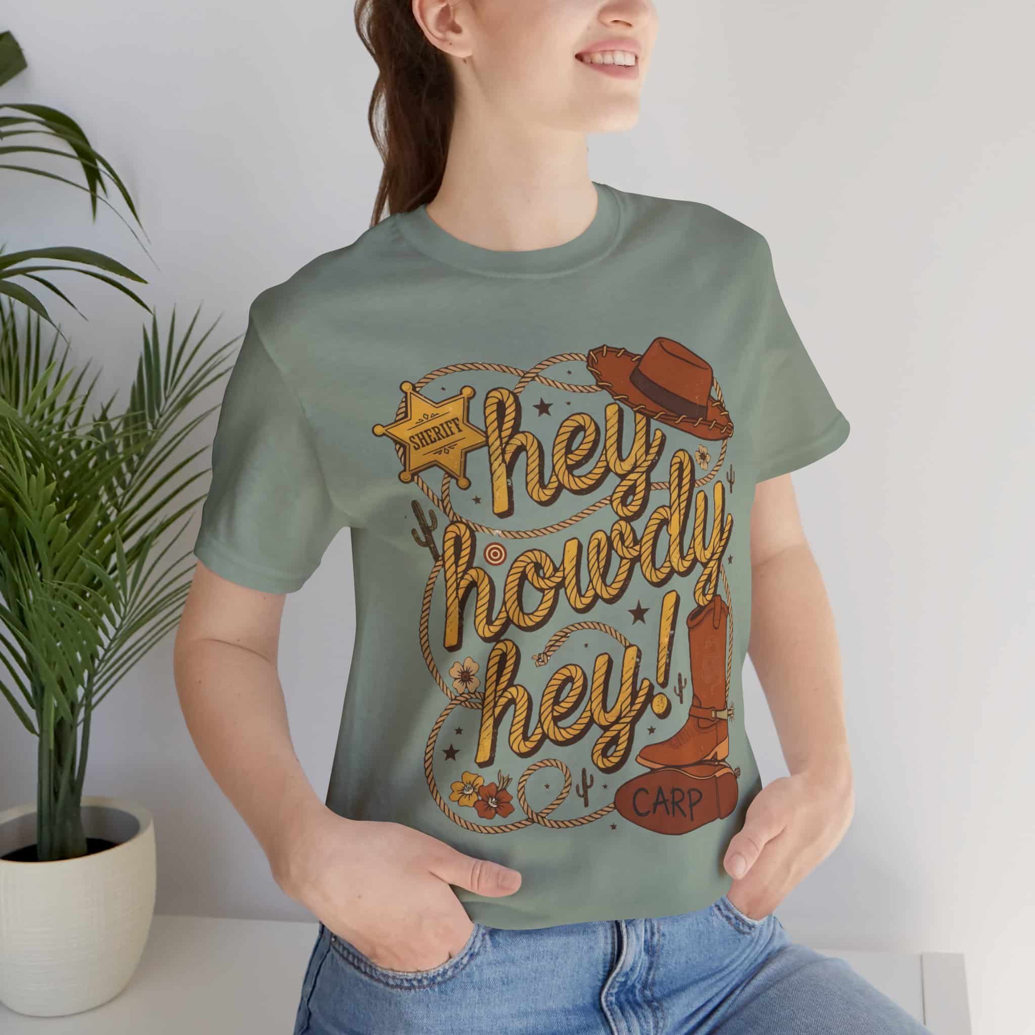 Hey Howdy Hey - Unisex Short Sleeve Tee Shirt - Image 5