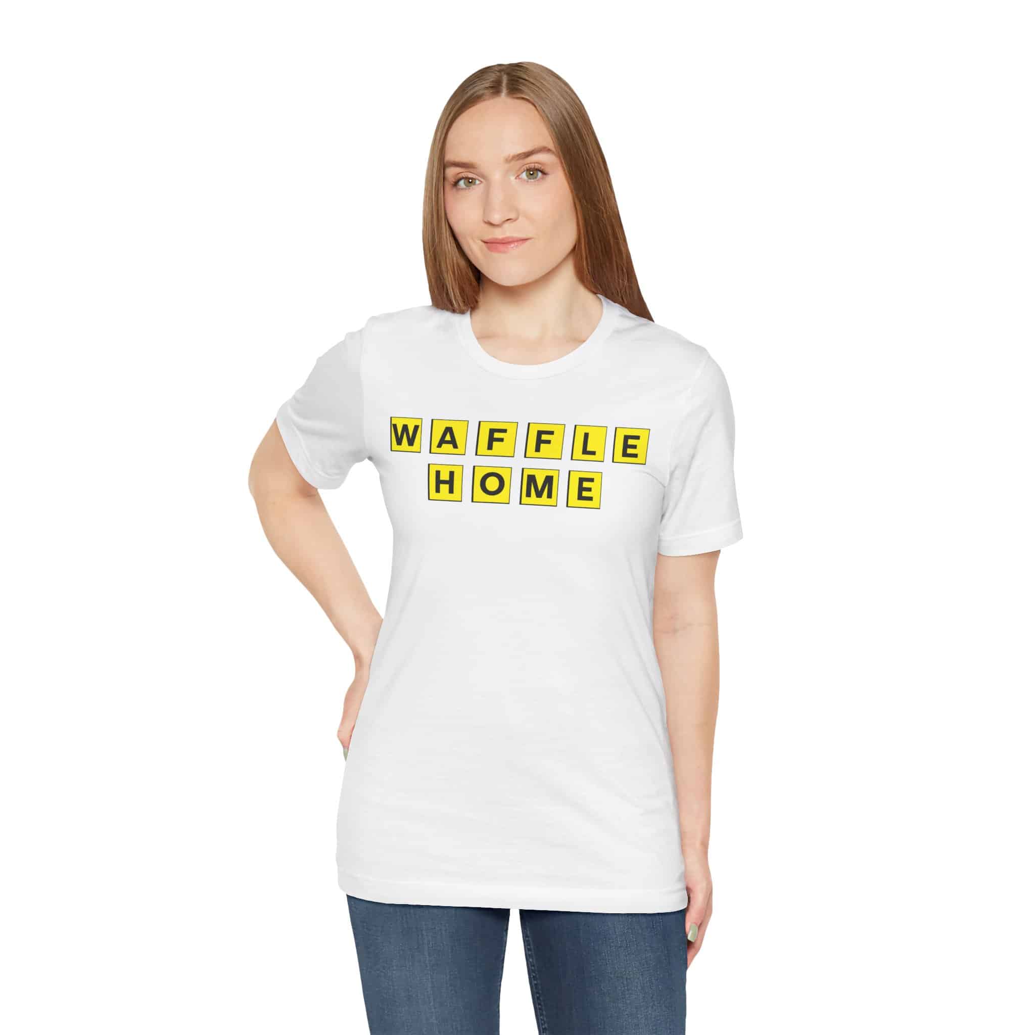 Waffle Home (House) - Unisex Short Sleeve Tee Shirt - Image 2