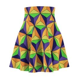 Halloween Cast Member Spaceskirt Earth - Women's Skater Skirt