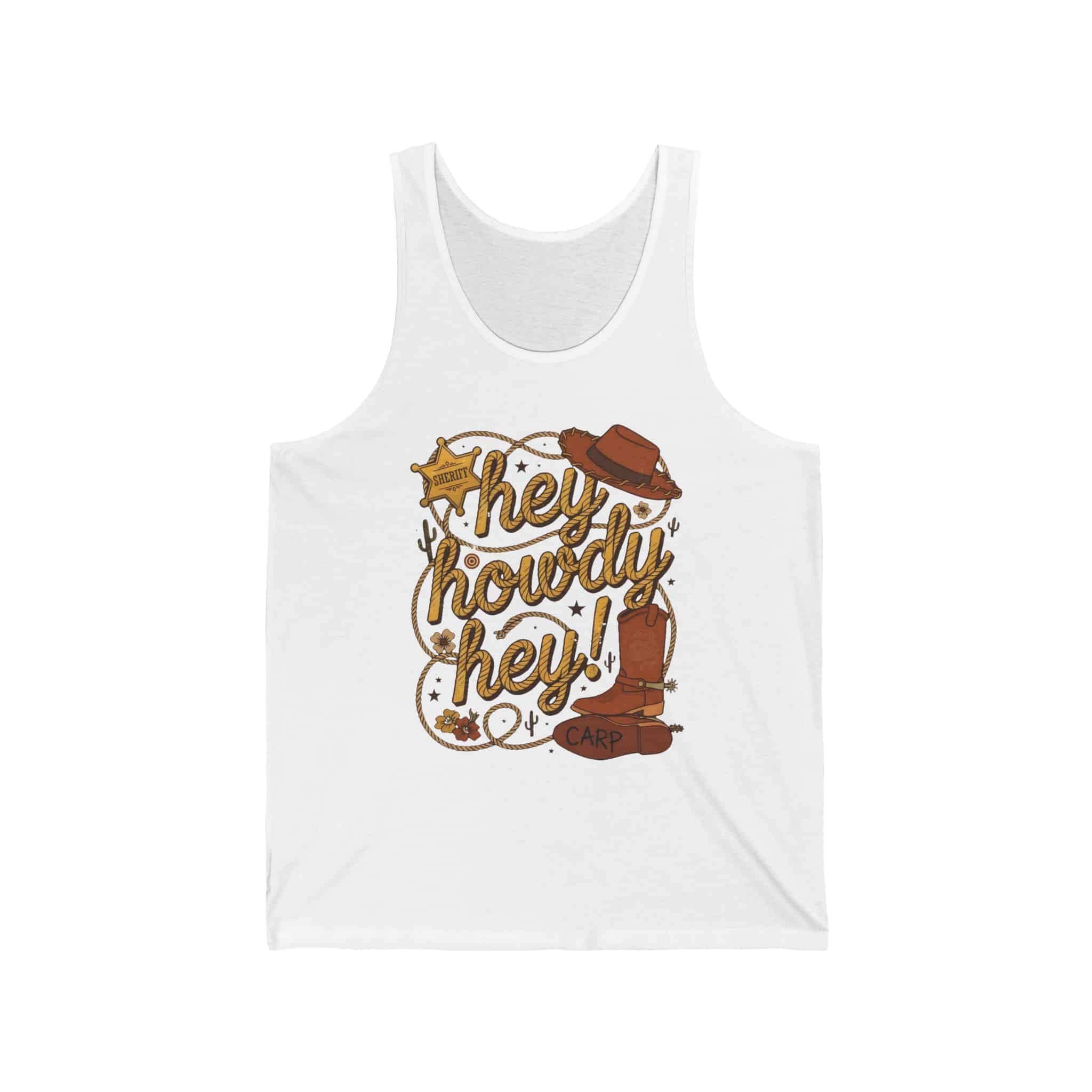 Hey Howdy Hey - Unisex Tank Top - Image 2