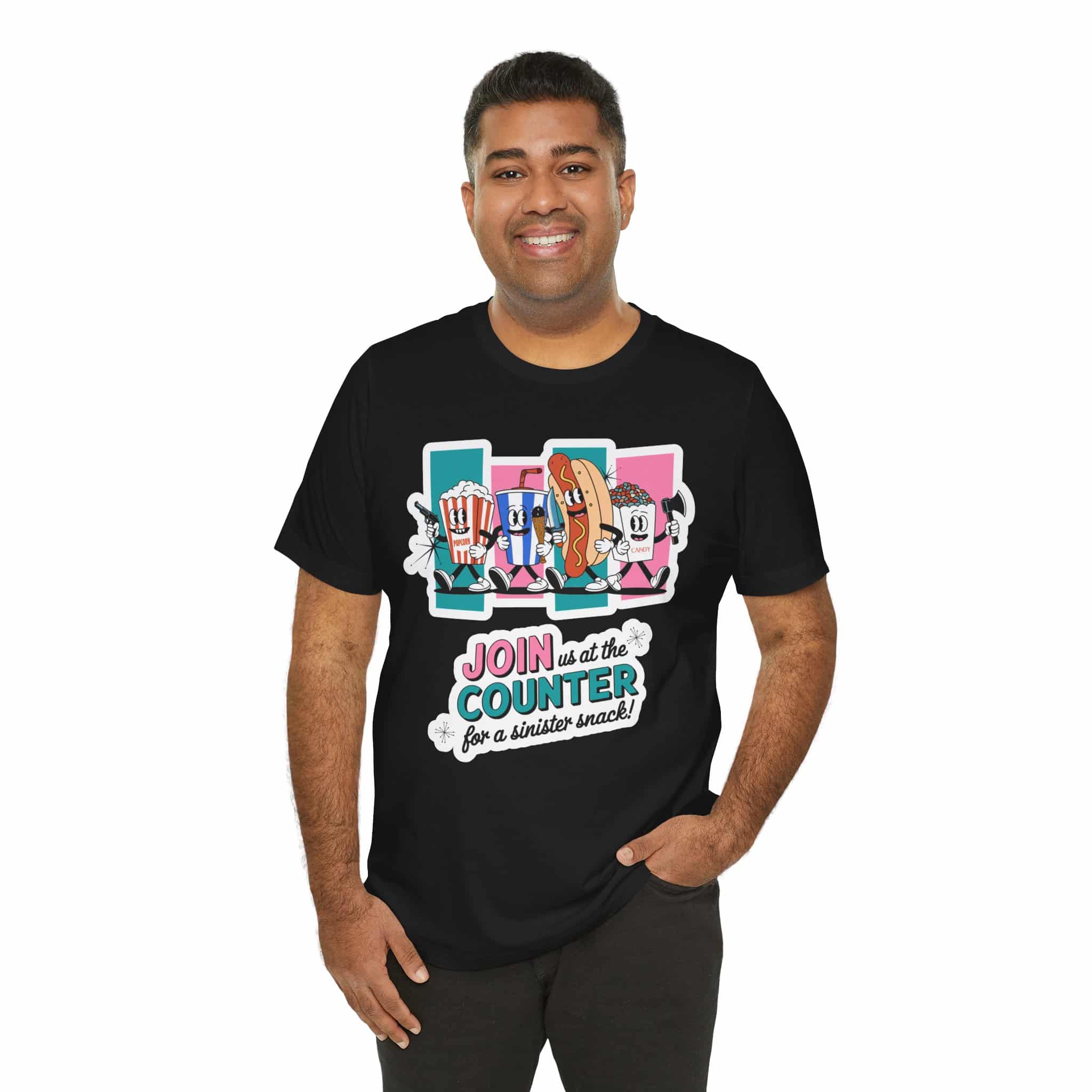 Sinister Snack Attack - Unisex Short Sleeve Tee Shirt - Image 2