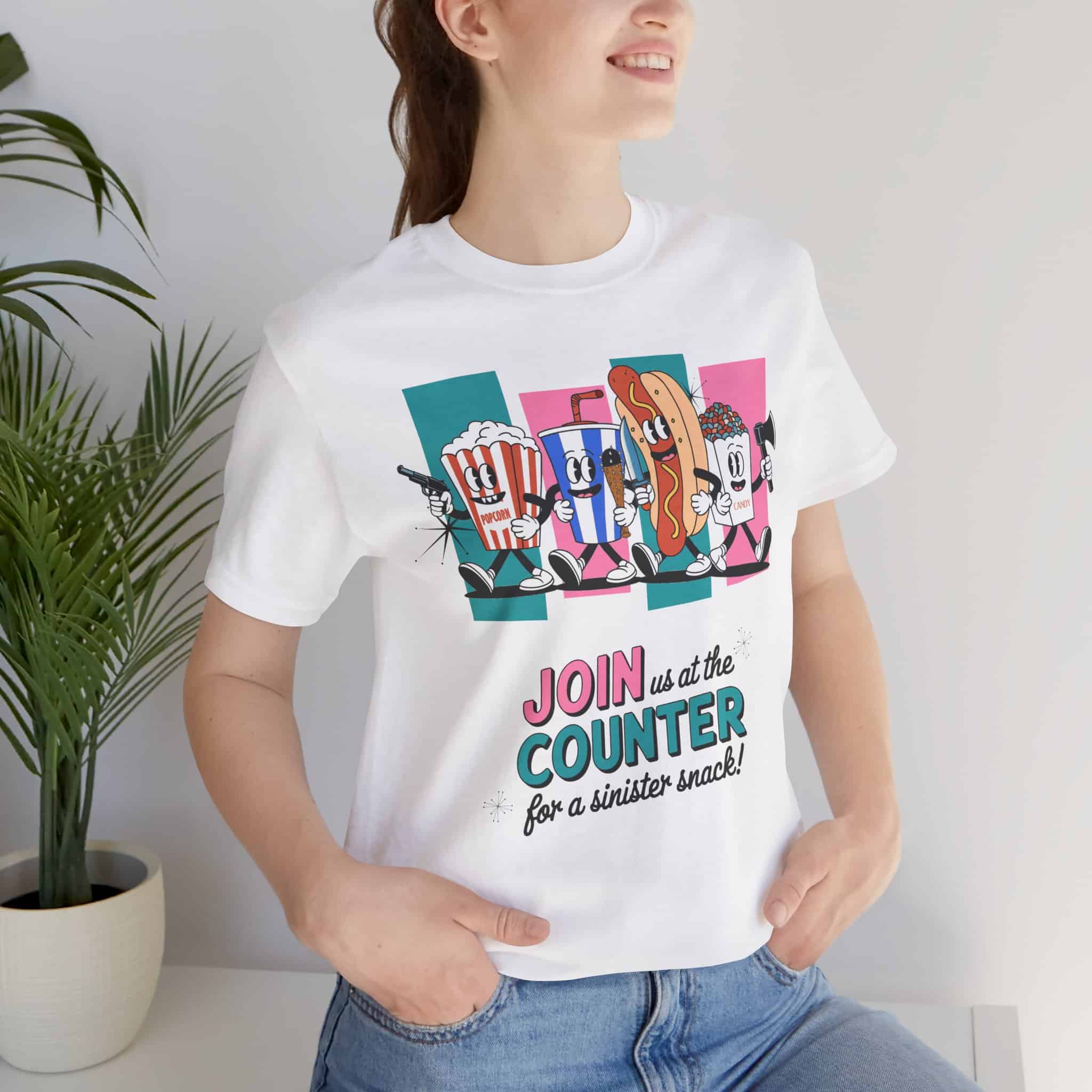 Sinister Snack Attack - Unisex Short Sleeve Tee Shirt - Image 3
