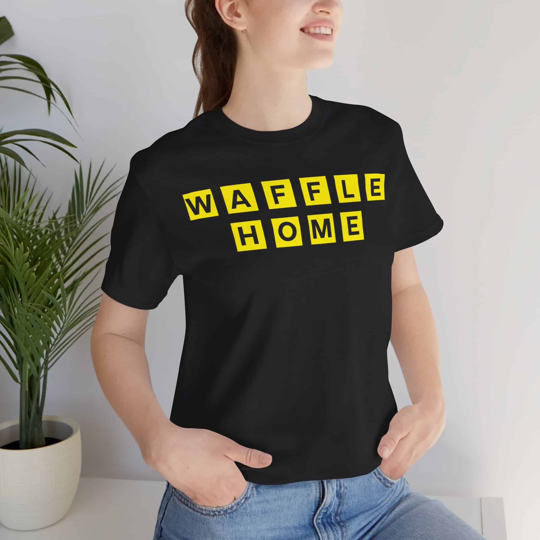 Waffle Home (House) - Unisex Short Sleeve Tee Shirt - Image 3