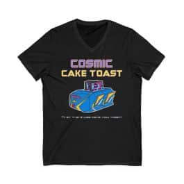 Cosmic Cake Toast (Guardians)- Unisex Jersey Short Sleeve V-Neck Tee