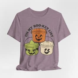 On My Boo-Ket List- Unisex Short Sleeve Tee Shirt