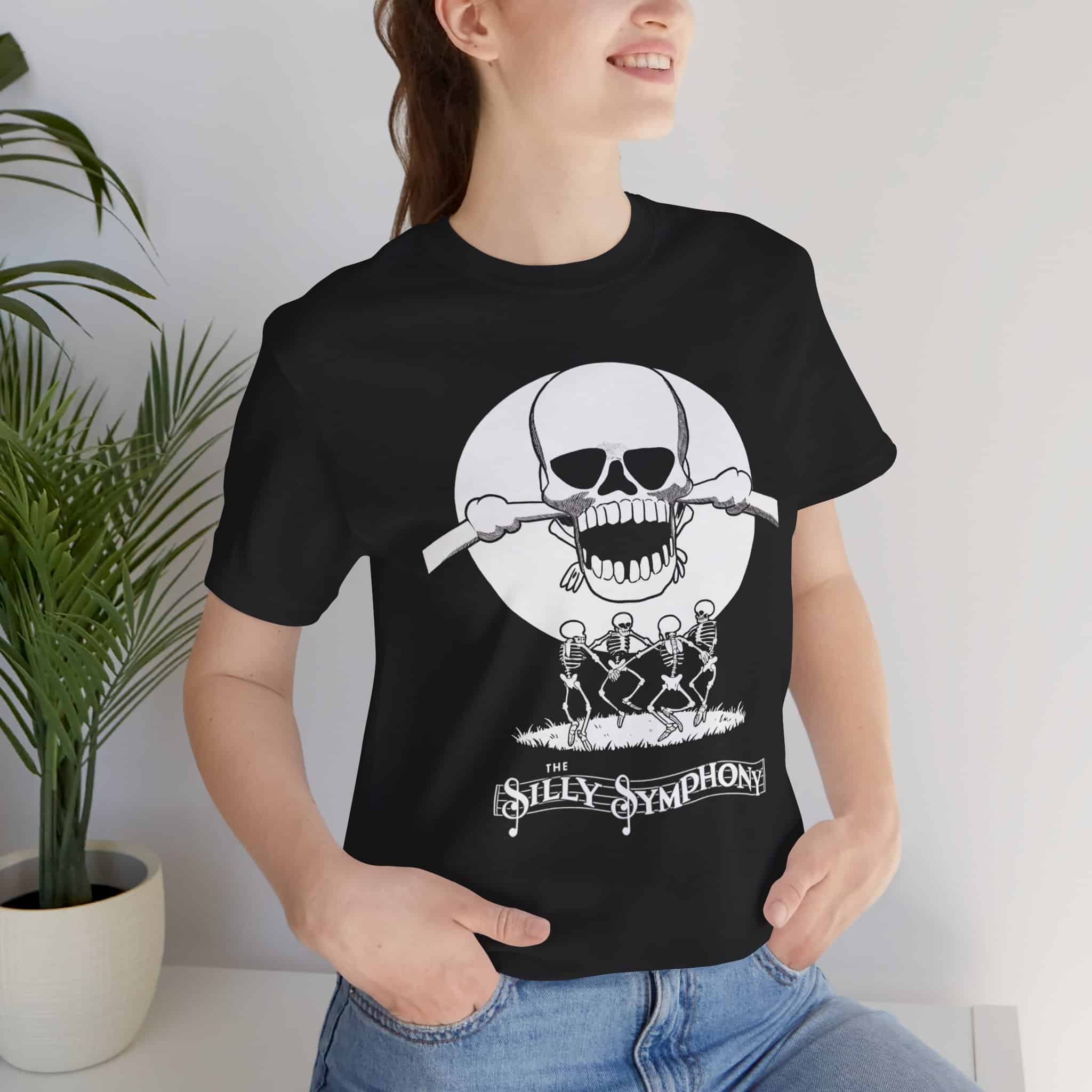 Silly Skeletons- Unisex Short Sleeve Tee Shirt - Image 2