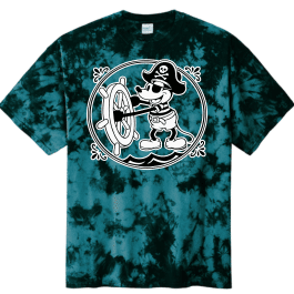 PREORDER-Ahoy Matey Tie-Dye T-Shirt-Glow in the Dark
